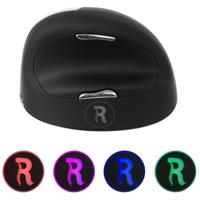 R-GO Tools HE (RGOHELAWL) Ergonomische muis Radiografisch Maat: L Optisch Zwart/zilver 5 Toetsen 2500 dpi Ergonomisch, Oplaadbaar, USB-aansluiting, - thumbnail