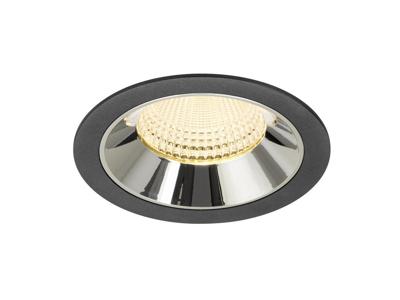 SLV InbouwspotNuminos XL zwart/chroom 3000K - 55gr - 1009944