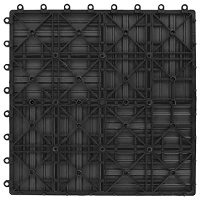 VidaXL Terrastegels 30x30 cm 1 m² hkc grijs 11 st