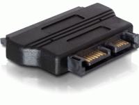 Delock Adapter Schijf [1x Slimline SATA-stekker 7+6-polig - 1x SATA-combi-bus 15+7-polig] Zwart - thumbnail