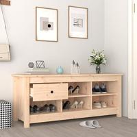 VidaXL Schoenenkast 110x38x45,5 cm massief grenenhout - thumbnail