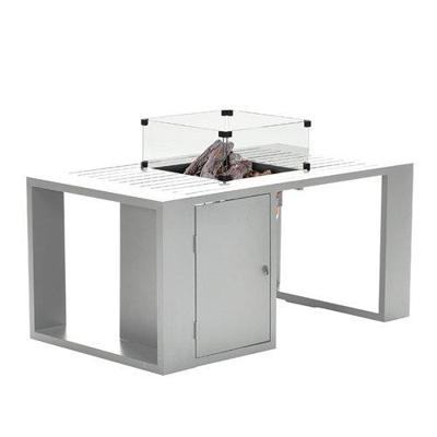 Cozy Living sfeerhaard excl. glas Sines mat wit/ 130x70xH48 Garden Impressions - Garden impressions