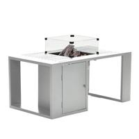 Cozy Living sfeerhaard excl. glas Sines mat wit/ 130x70xH48 Garden Impressions - Garden impressions - thumbnail