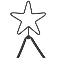 Metalen kerstboom met standaard Zwart 180 cm Staal - thumbnail