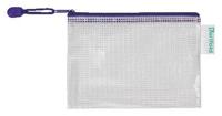 Opbergtastarifold met rits 175x125mm pvc bl - thumbnail