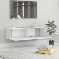 VidaXL Tv-meubel 120x30x30 cm bewerkt hout wit - thumbnail