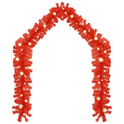 Kerstslinger met LED-lampjes 10 m rood