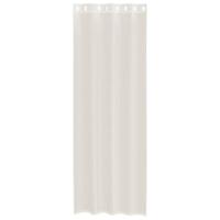 Gordijnen voile met doorvoertules 2 st 140x260 cm crmekleurig - thumbnail