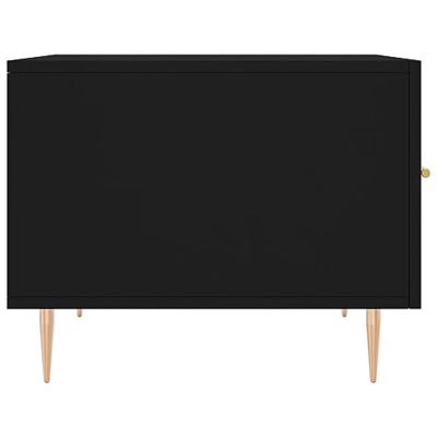 Salontafel 50x50x40 cm bewerkt hout zwart