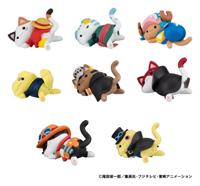 One Piece Mega Cat Project Trading Figure Egghead NyanPieceNyan! Stickie! 3 cm Assortment (8) - thumbnail