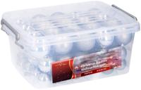 Lifetime Kerstballen set in box - 70 ballen - Plastic / Kunststof | Zilver - thumbnail