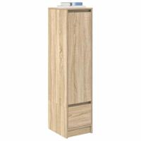 Highboard 29,5x34x119,5 cm spaanplaat sonoma eikenkleurig - thumbnail