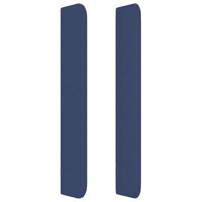 Boxspring met matras stof blauw 100x200 cm - thumbnail