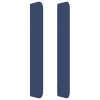 Boxspring met matras stof blauw 80x200 cm - thumbnail
