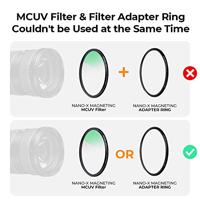 K&F Concept magnetische lensfilter-kit CPL-ND-UV Nano X 95mm met opbergtas - thumbnail