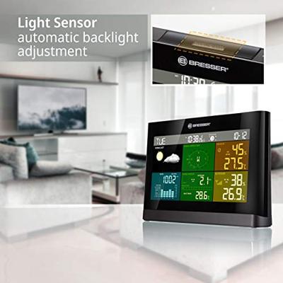 BRESSER 5-in-1 Comfort Weercenter met Kleurendisplay (grijs)