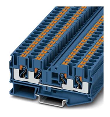 Phoenix Contact 3212947 Doorgangsklem 8.2 mm Spanveer Blauw 50 stuk(s) Piece