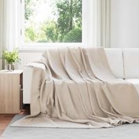 VidaXL Kleden 6 pcs beige 270 x 240 cm fleece - thumbnail
