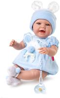 Berjuan babypop Baby Sweet meisjes 50 cm vinyl/textiel blauw - thumbnail
