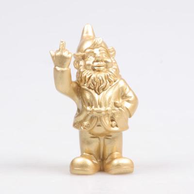 Stoobz Design Stoobz kabouter f*ck you goud 10cm Stoobz Design Stoobz kabouter f*ck you goud 10cm