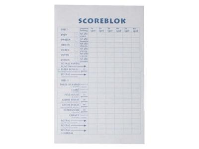 Scoreblok 9.4x14.5cm 250vel pak a 5st