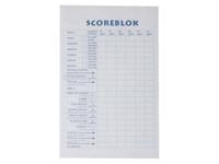 Scoreblok 9.4x14.5cm 250vel pak a 5st - thumbnail