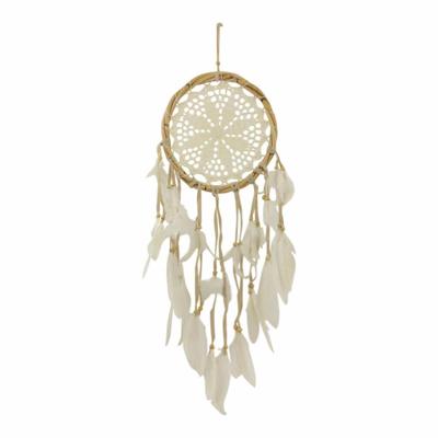 Dromenvanger Wit met Bruine Suède (77 x 22 x 2 cm)