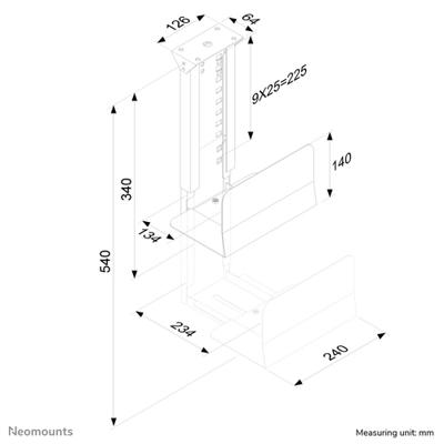 Newstar Neomounts cpu-d200black - thumbnail