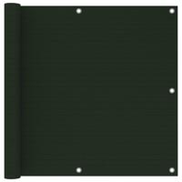 VidaXL Balkonscherm 90x600 cm hdpe donkergroen - thumbnail