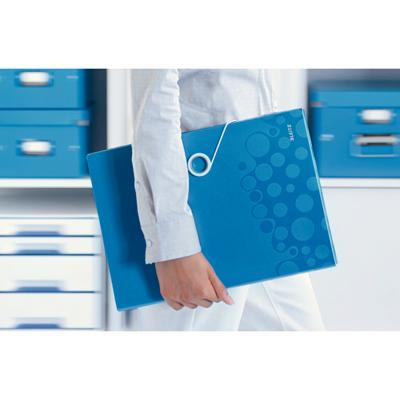 Projectmap leitz wow voor a4 6 vaks pp blauw | 5 stuks Projectmap leitz wow voor a4 6 vaks pp blauw | 5 stuks
