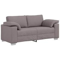 Bank met kussen Taupe 180 x 77 x 82 cm Stof - thumbnail