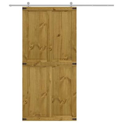 VidaXL Schuifdeur corona 90x210 cm massief grenenhout