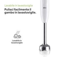 Braun HB101AI-MQ10.201MWH Staafmixer 450 W BPA-vrij, Met hakmolenopzet Wit - thumbnail