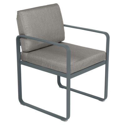 Fermob Bellevie dining armchair tuinstoel Storm grey - Grey taupe