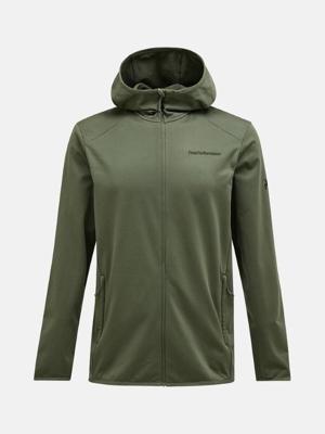 Peak Performance Light Zip Hood Fleece Heren Pine Needle 2XL Peak Performance Light Zip Hood Fleece Heren Pine Needle 2XL