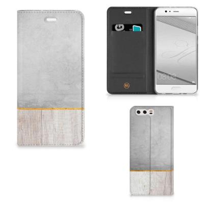 Huawei P10 Plus Book | Wallet Case | Wood Concrete
