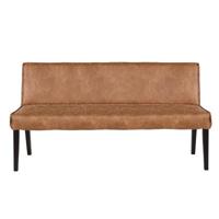 BePureHome Rodeo eetbank gestoffeerd cognac - thumbnail