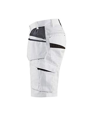 Blåkläder Schildersshort met stretch 10991330 | Wit/Donkergrijs | Maat 52 - 7330509659144