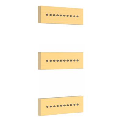 Tres inbouw rugjet vierkant 24k Goud mat