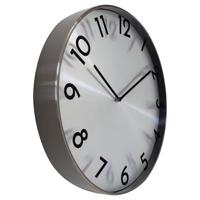 NeXtime ne-3289gs metalen wandklok - 40cm -stille klok - metaal - "reflection" - thumbnail