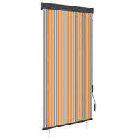 VidaXL Rolgordijn voor buiten 100x250 cm geel en blauw - thumbnail