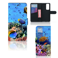 OPPO Find X3 Neo 5G | Telefoonhoesje | Met pasjeshouder | Vissen - thumbnail