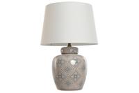 Bureaulamp Home ESPRIT Wit Beige Keramisch 50 W 220 V 43,5 x 43,5 x 61 cm - thumbnail