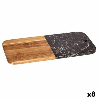 Snijplank Kinvara 78375 78375 Zwart 18 x 1,5 x 38 cm (8 Stuks)