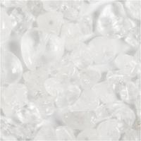 Creativ Company Kristallen kralen, helder kwarts, d 7-12 mm, gatgrootte 1 mm, ca. 63 stuk, transparentkleuren, 63 stuk/ 1 doos - thumbnail