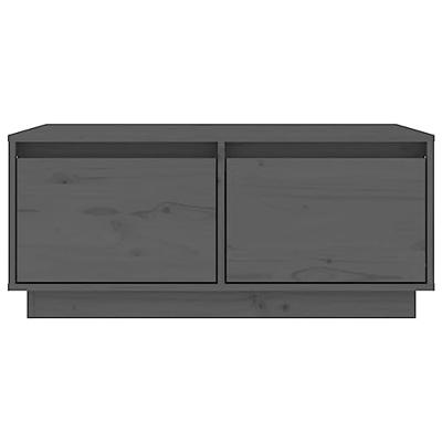 Salontafel 80x50x35 cm massief grenenhout grijs