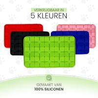 Eat Slow Live Longer Lick Mat Dimensions Flower Green - thumbnail
