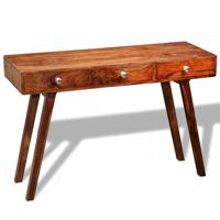 Wandtafel met 3 lades 76 cm massief acaciahout - thumbnail