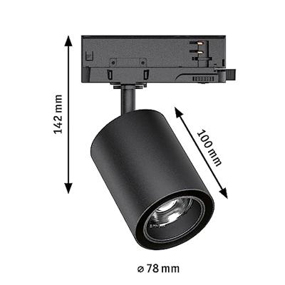 Paulmann Kratos 96548 LED-railspot ProRail3 18.5 W LED Zwart Paulmann Kratos 96548 LED-railspot ProRail3 18.5 W LED Zwart