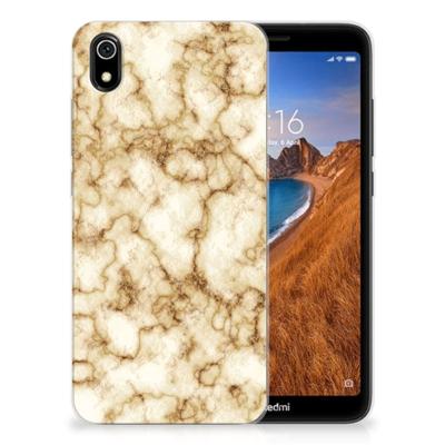 Xiaomi Redmi 7A | TPU | Siliconen hoesje | Marmer Goud Xiaomi Redmi 7A | TPU | Siliconen hoesje | Marmer Goud